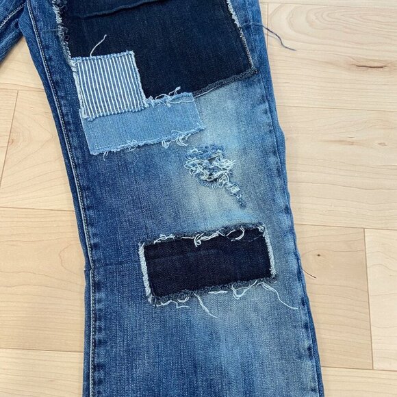 Parasuco Mens Low Rise Relaxed Fit Patchwork Jeans Size 32 Blue Denim WLB-016 - Picture 8 of 16